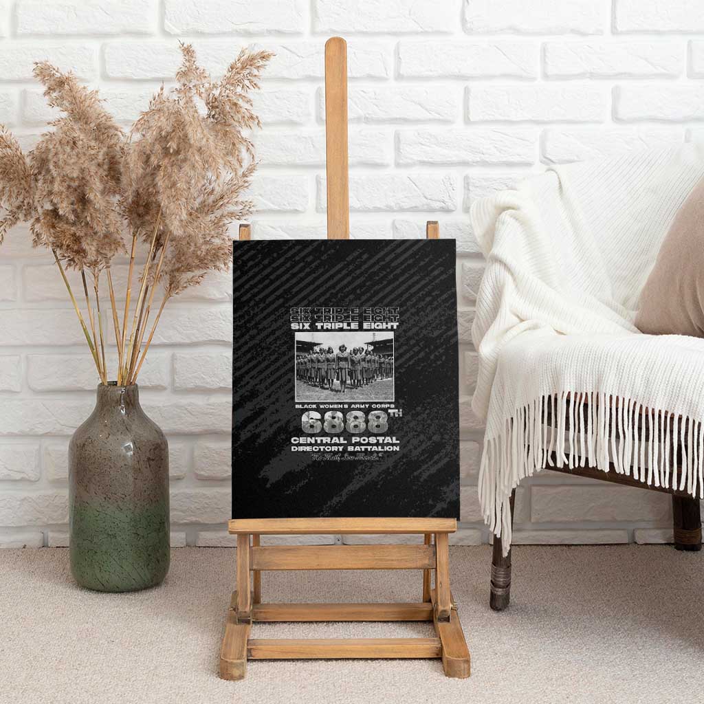 6888th Central Postal Directory Battalion Canvas Wall Art Six Triple Eight