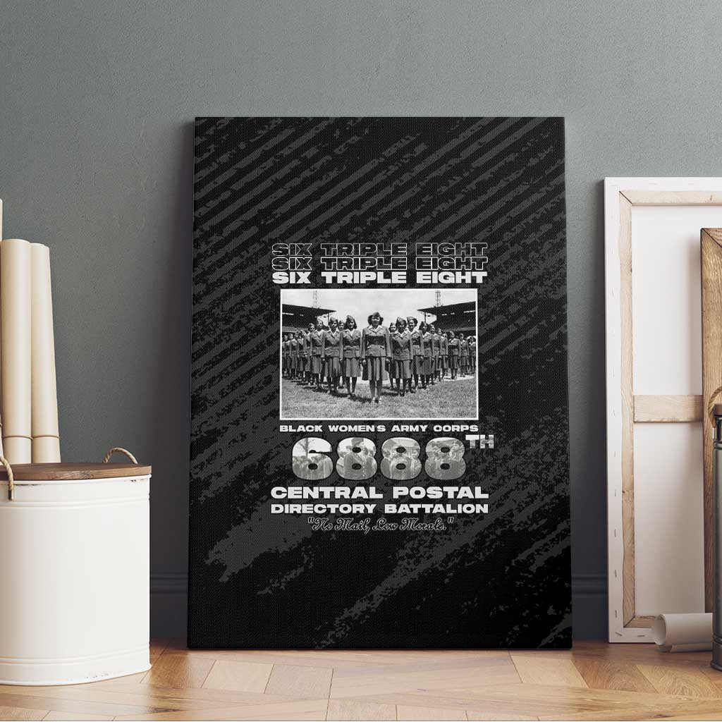 6888th Central Postal Directory Battalion Canvas Wall Art Six Triple Eight