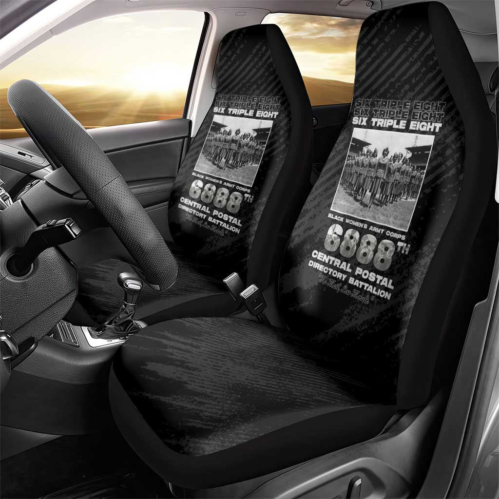 6888th Central Postal Directory Battalion Car Seat Cover Six Triple Eight