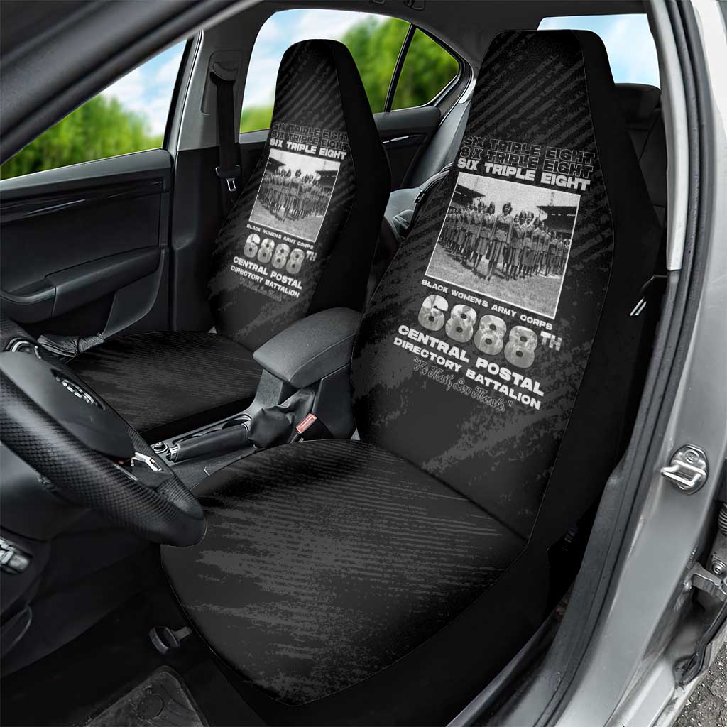 6888th Central Postal Directory Battalion Car Seat Cover Six Triple Eight