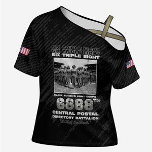 6888th Central Postal Directory Battalion Cross Shoulder Shirt Six Triple Eight