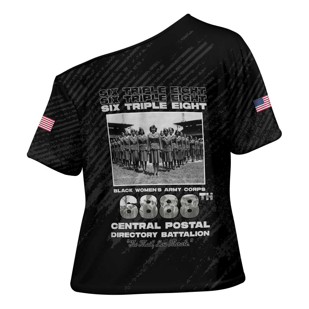 6888th Central Postal Directory Battalion Cross Shoulder Shirt Six Triple Eight