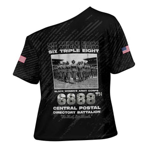 6888th Central Postal Directory Battalion Cross Shoulder Shirt Six Triple Eight