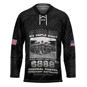 6888th Central Postal Directory Battalion Hockey Jersey Six Triple Eight