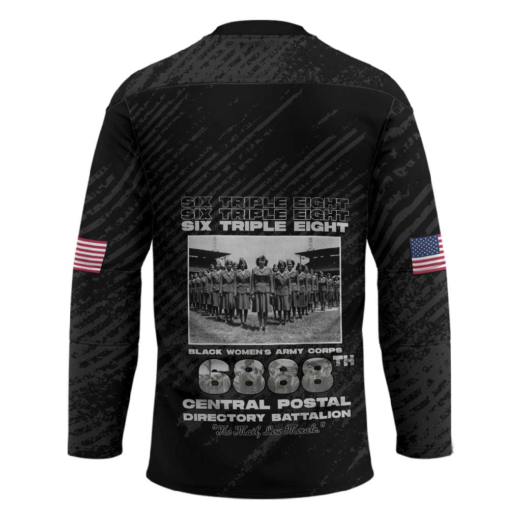 6888th Central Postal Directory Battalion Hockey Jersey Six Triple Eight