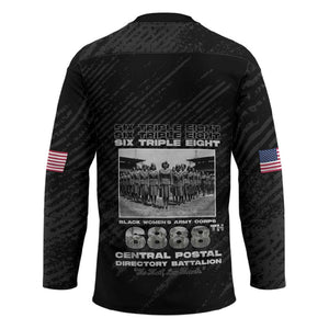 6888th Central Postal Directory Battalion Hockey Jersey Six Triple Eight