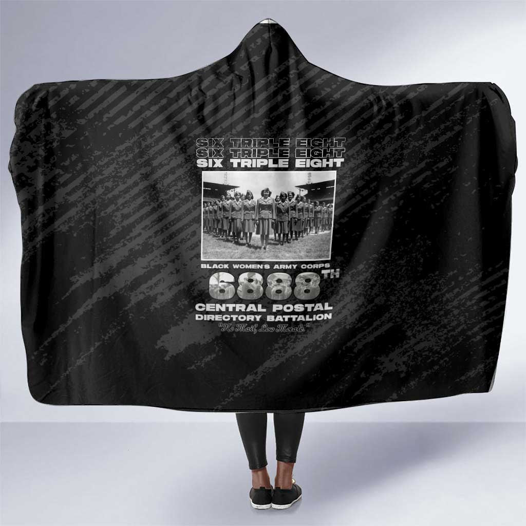 6888th Central Postal Directory Battalion Hooded Blanket Six Triple Eight