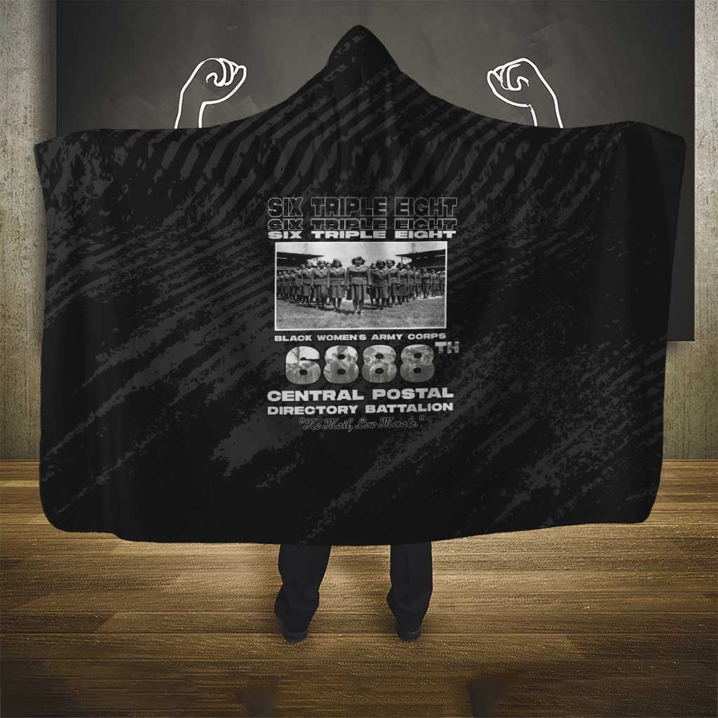 6888th Central Postal Directory Battalion Hooded Blanket Six Triple Eight