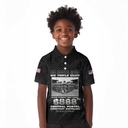 6888th Central Postal Directory Battalion Kid Polo Shirt Six Triple Eight
