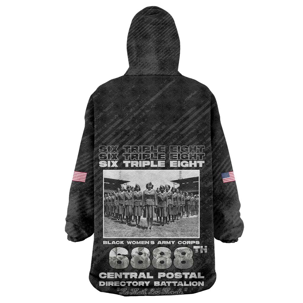 6888th Central Postal Directory Battalion Kid Wearable Blanket Hoodie Six Triple Eight