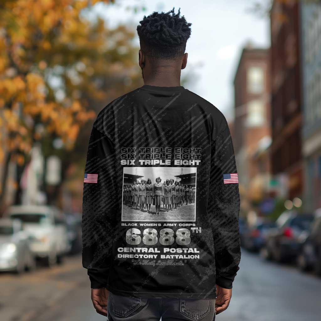 6888th Central Postal Directory Battalion Long Sleeve Shirt Six Triple Eight