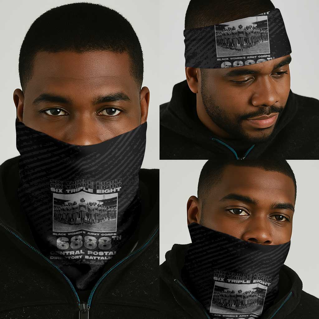 6888th Central Postal Directory Battalion Neck Gaiter Six Triple Eight