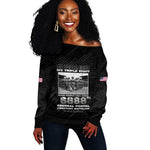 6888th Central Postal Directory Battalion Off Shoulder Sweater Six Triple Eight