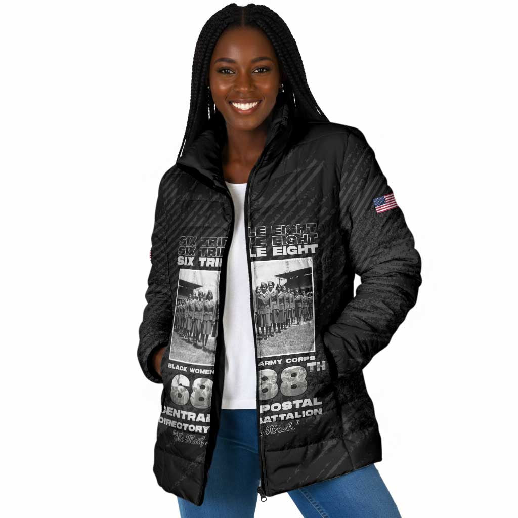 6888th Central Postal Directory Battalion Padded Jacket Six Triple Eight
