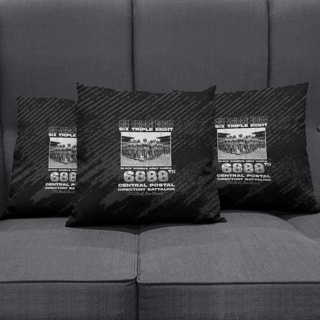 6888th Central Postal Directory Battalion Pillow Cover Six Triple Eight