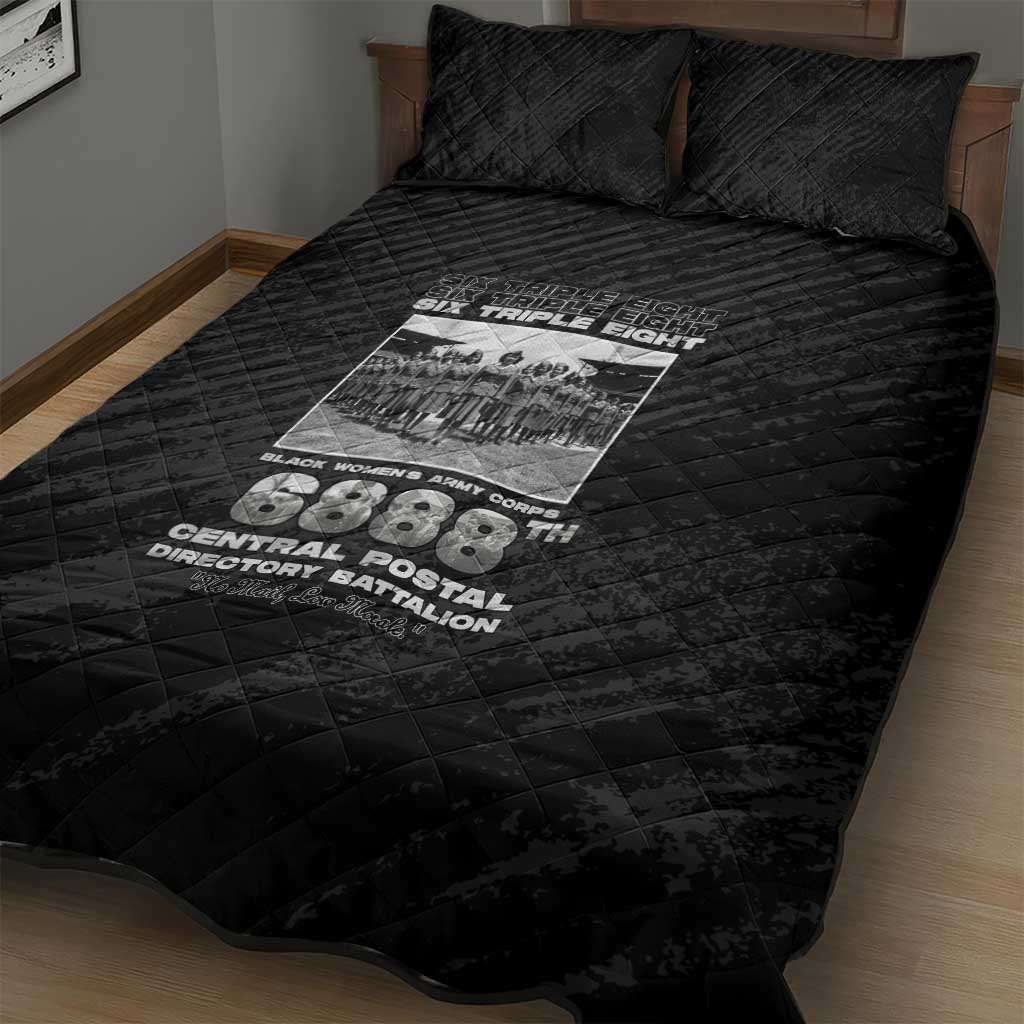 6888th Central Postal Directory Battalion Quilt Bed Set Six Triple Eight