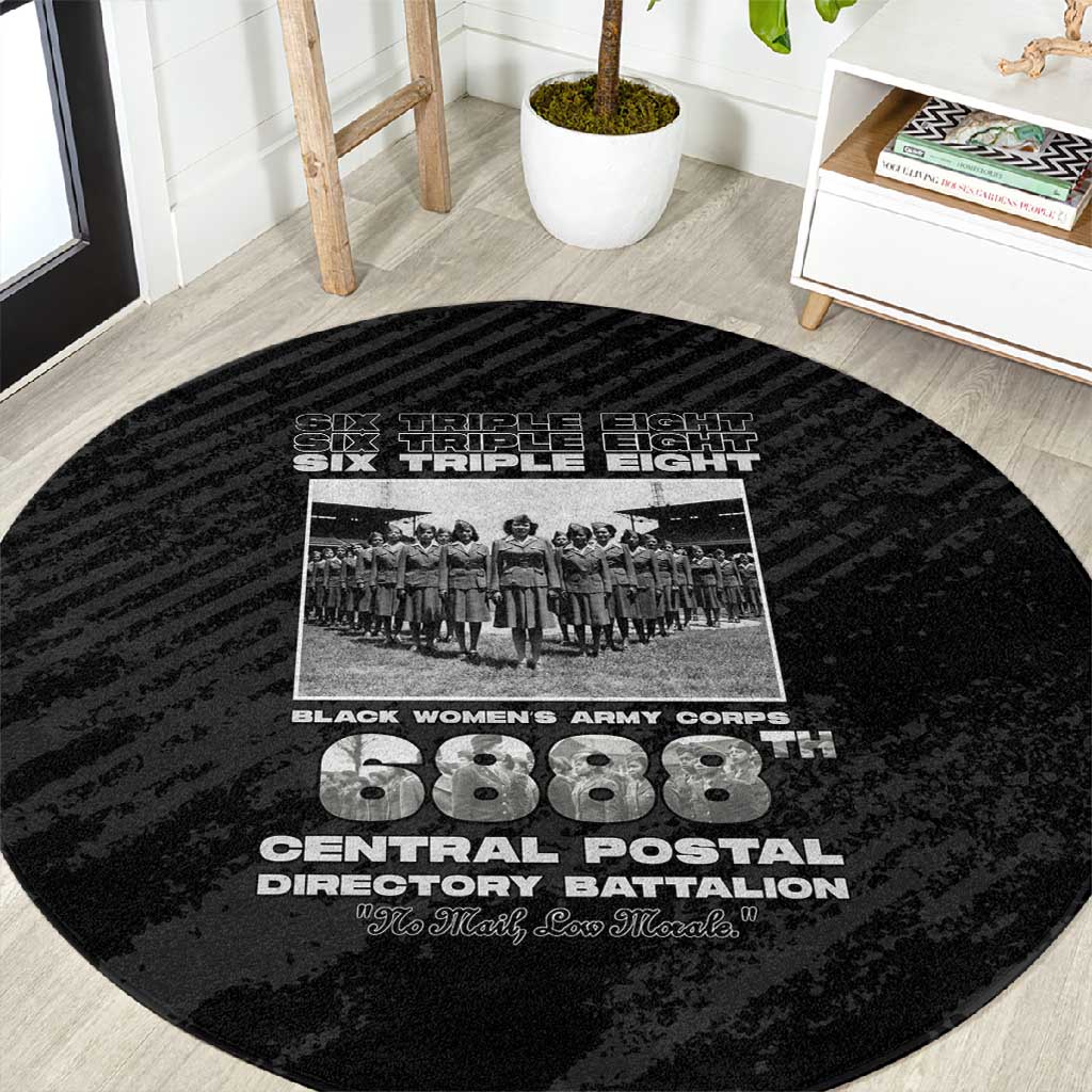 6888th Central Postal Directory Battalion Round Carpet Six Triple Eight