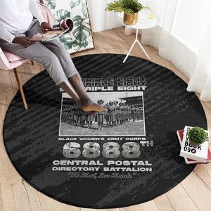 6888th Central Postal Directory Battalion Round Carpet Six Triple Eight