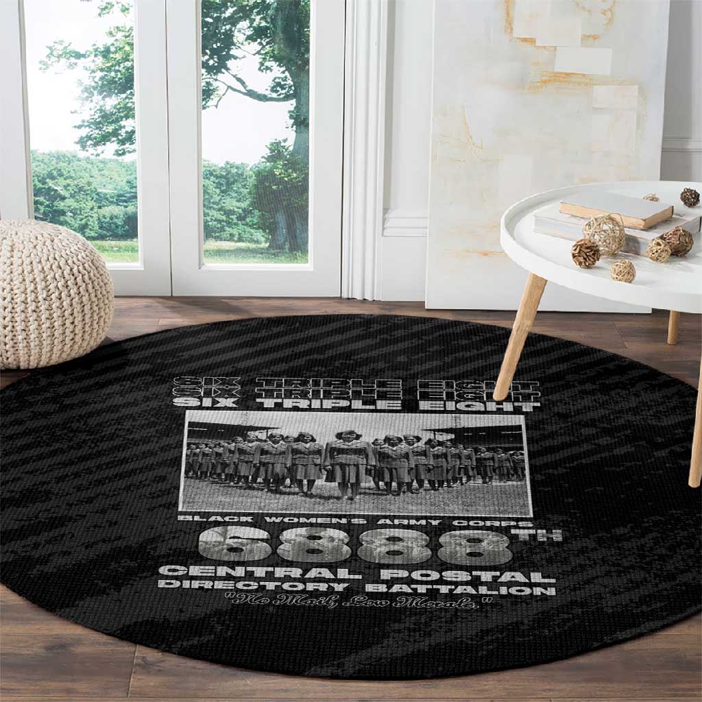 6888th Central Postal Directory Battalion Round Carpet Six Triple Eight