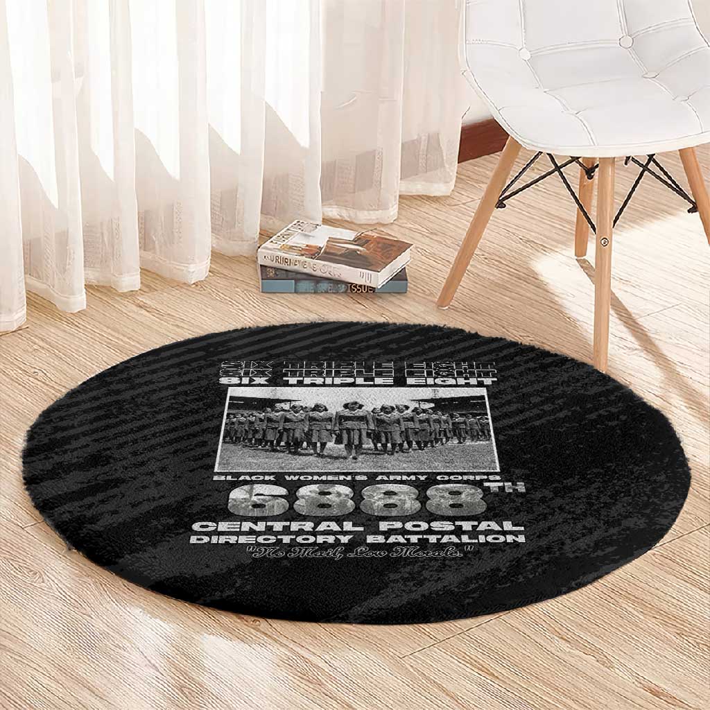 6888th Central Postal Directory Battalion Round Carpet Six Triple Eight