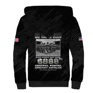 6888th Central Postal Directory Battalion Sherpa Hoodie Six Triple Eight