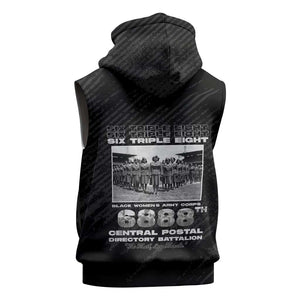 6888th Central Postal Directory Battalion Sleeveless Hoodie Six Triple Eight