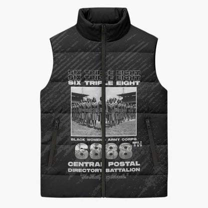 6888th Central Postal Directory Battalion Sleeveless Puffer Jacket Six Triple Eight