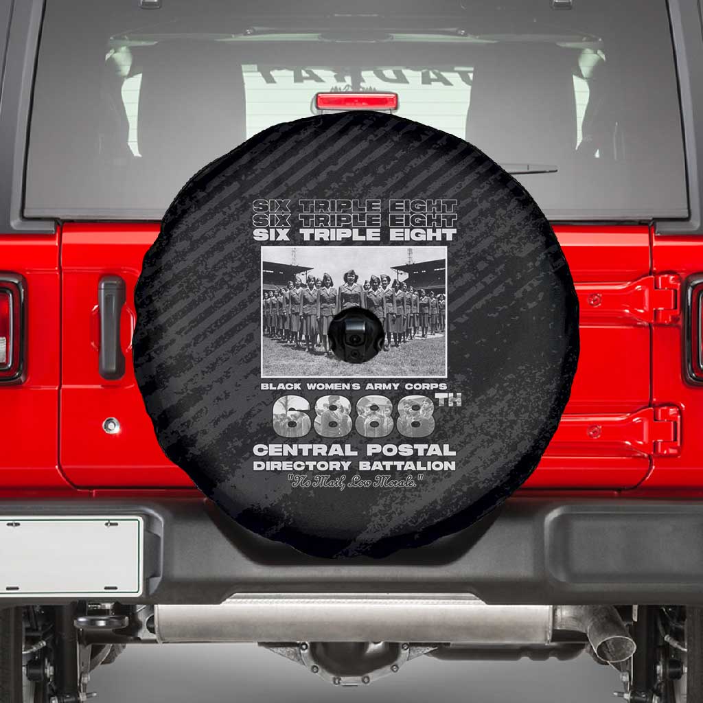 6888th Central Postal Directory Battalion Spare Tire Cover Six Triple Eight