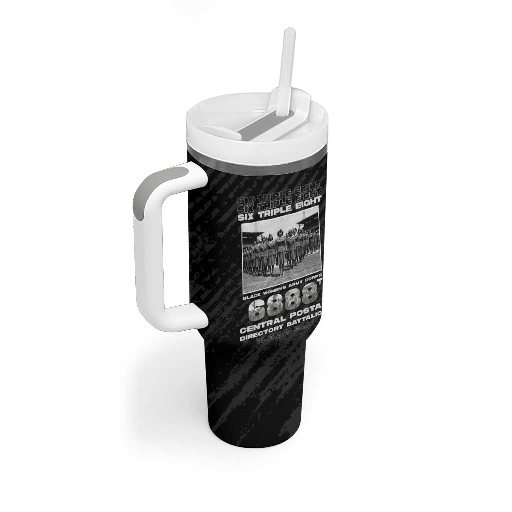 6888th Central Postal Directory Battalion Tumbler With Handle Six Triple Eight