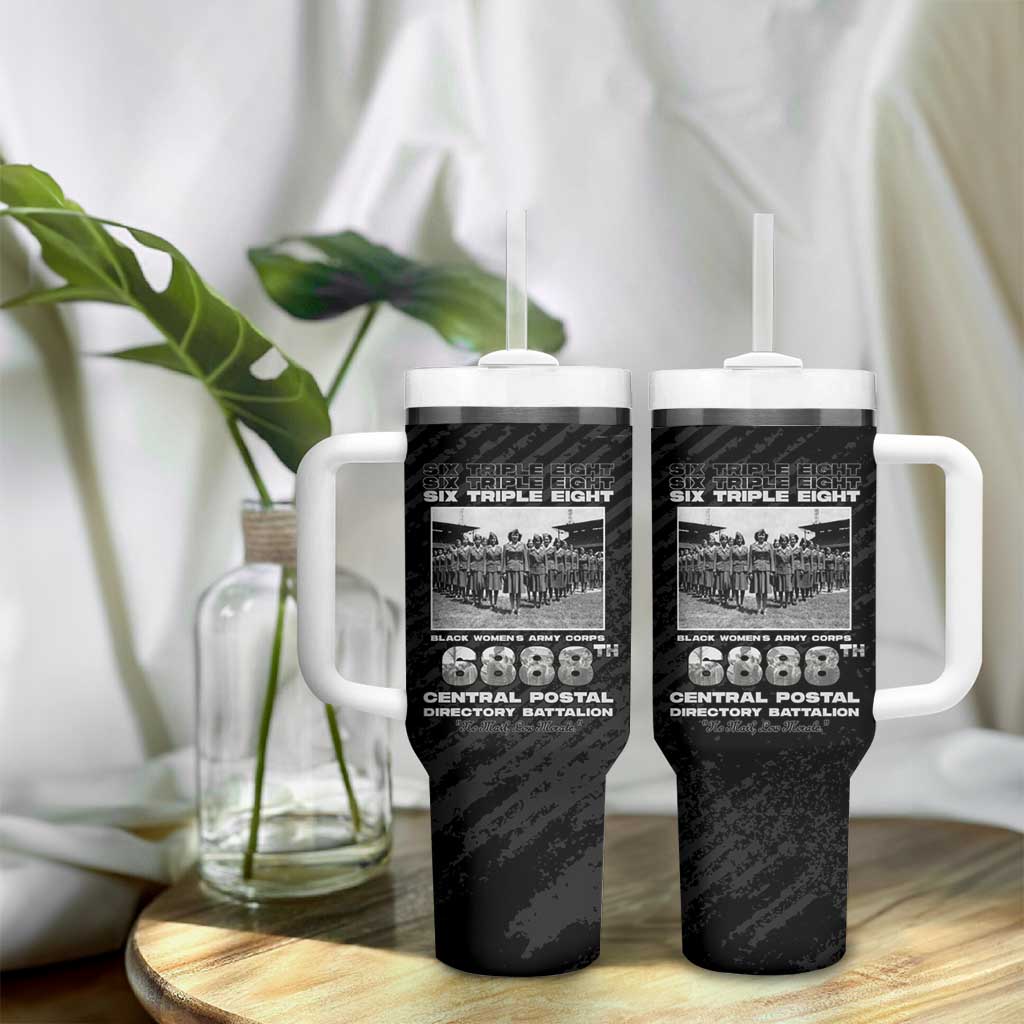 6888th Central Postal Directory Battalion Tumbler With Handle Six Triple Eight