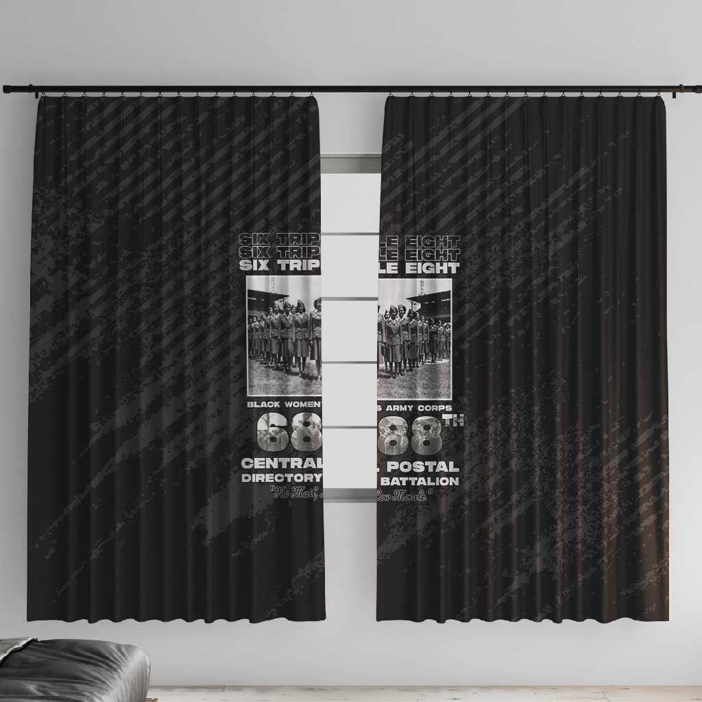 6888th Central Postal Directory Battalion Window Curtain Six Triple Eight