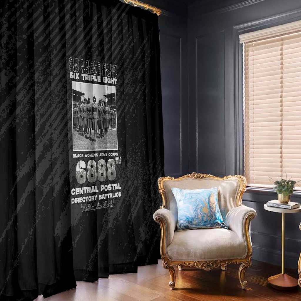 6888th Central Postal Directory Battalion Window Curtain Six Triple Eight