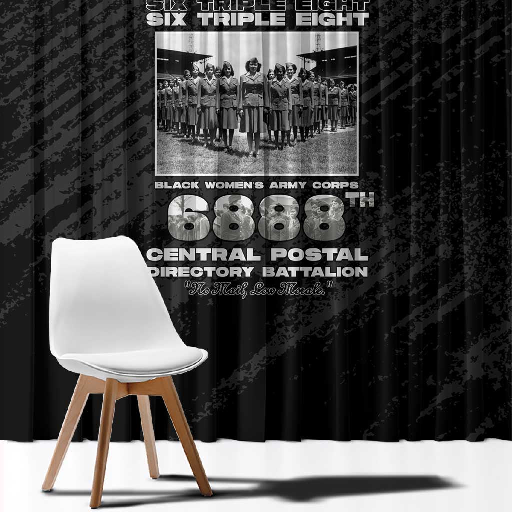 6888th Central Postal Directory Battalion Window Curtain Six Triple Eight
