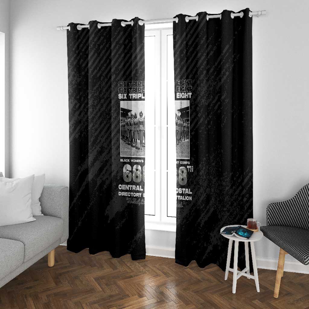 6888th Central Postal Directory Battalion Window Curtain Six Triple Eight