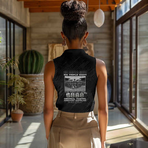 6888th Central Postal Directory Battalion Women Sleeveless Polo Shirt Six Triple Eight