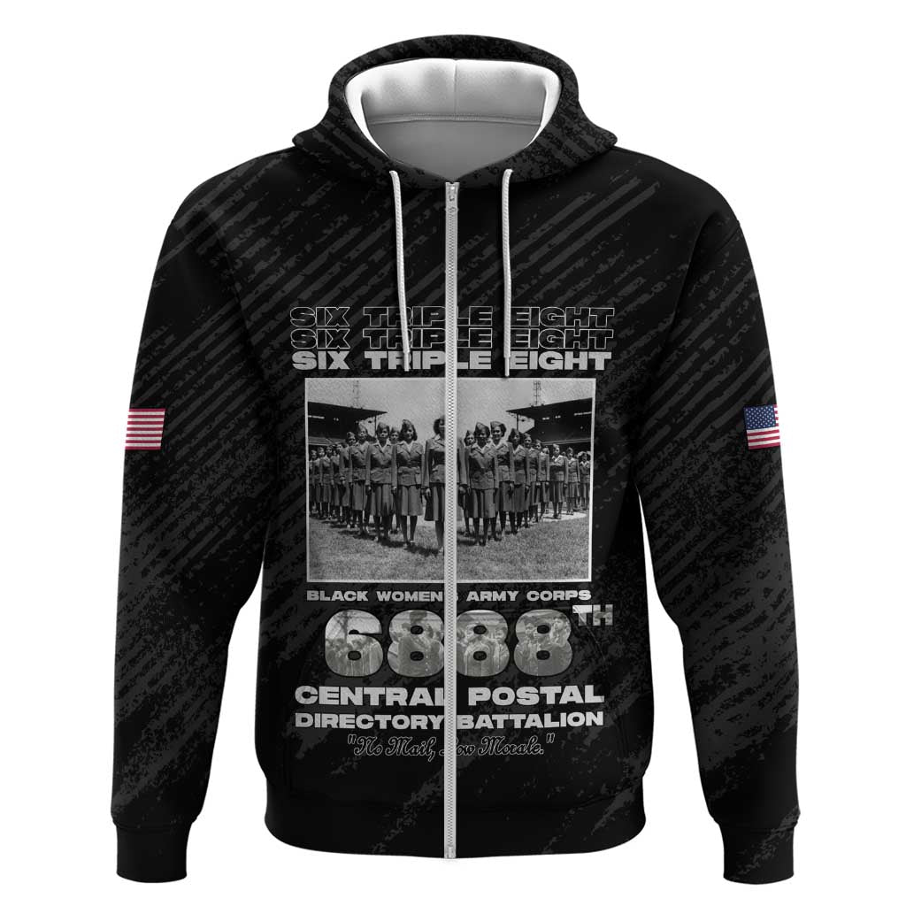 6888th Central Postal Directory Battalion Zip Hoodie Six Triple Eight