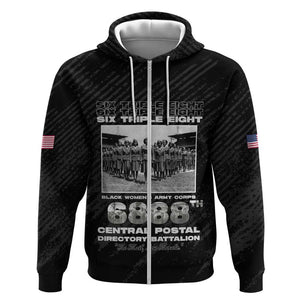 6888th Central Postal Directory Battalion Zip Hoodie Six Triple Eight