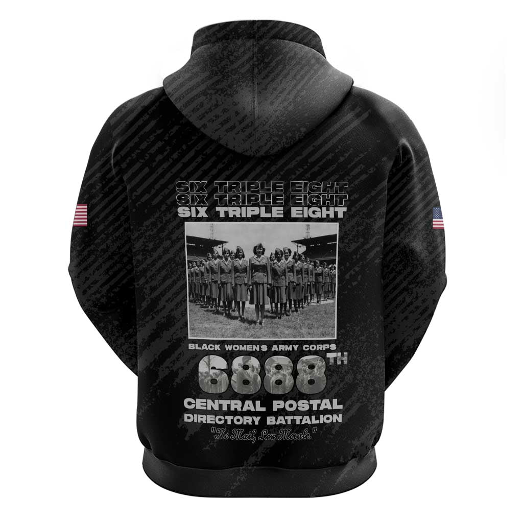 6888th Central Postal Directory Battalion Zip Hoodie Six Triple Eight