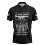 6888th Central Postal Directory Battalion Zipper Polo Shirt Six Triple Eight