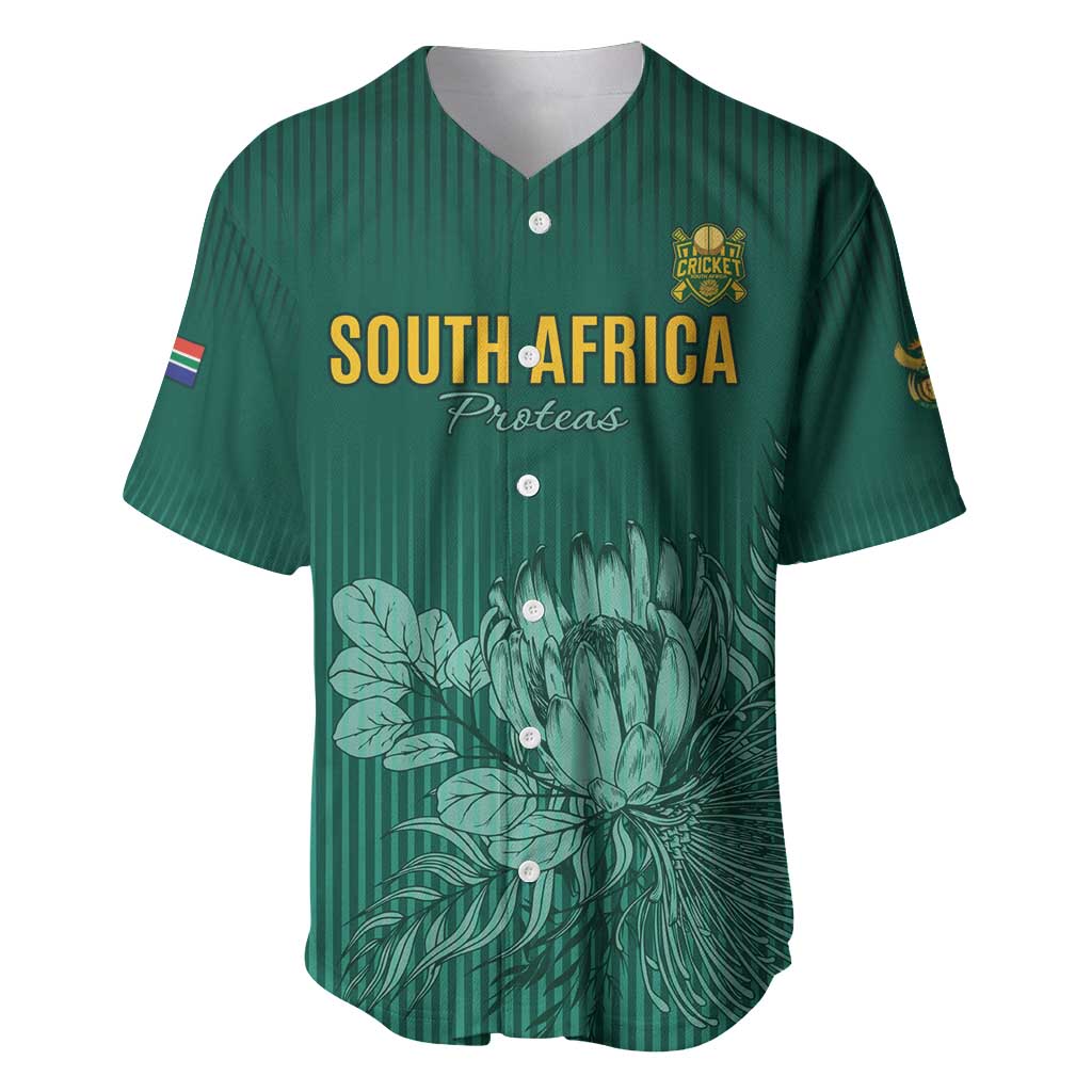 Custom South Africa Cricket Baseball Jersey Come On Proteas
