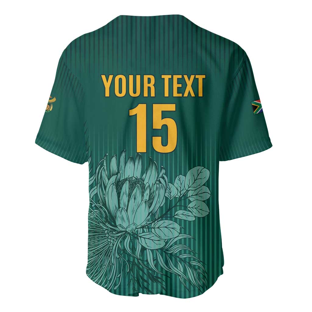 Custom South Africa Cricket Baseball Jersey Come On Proteas