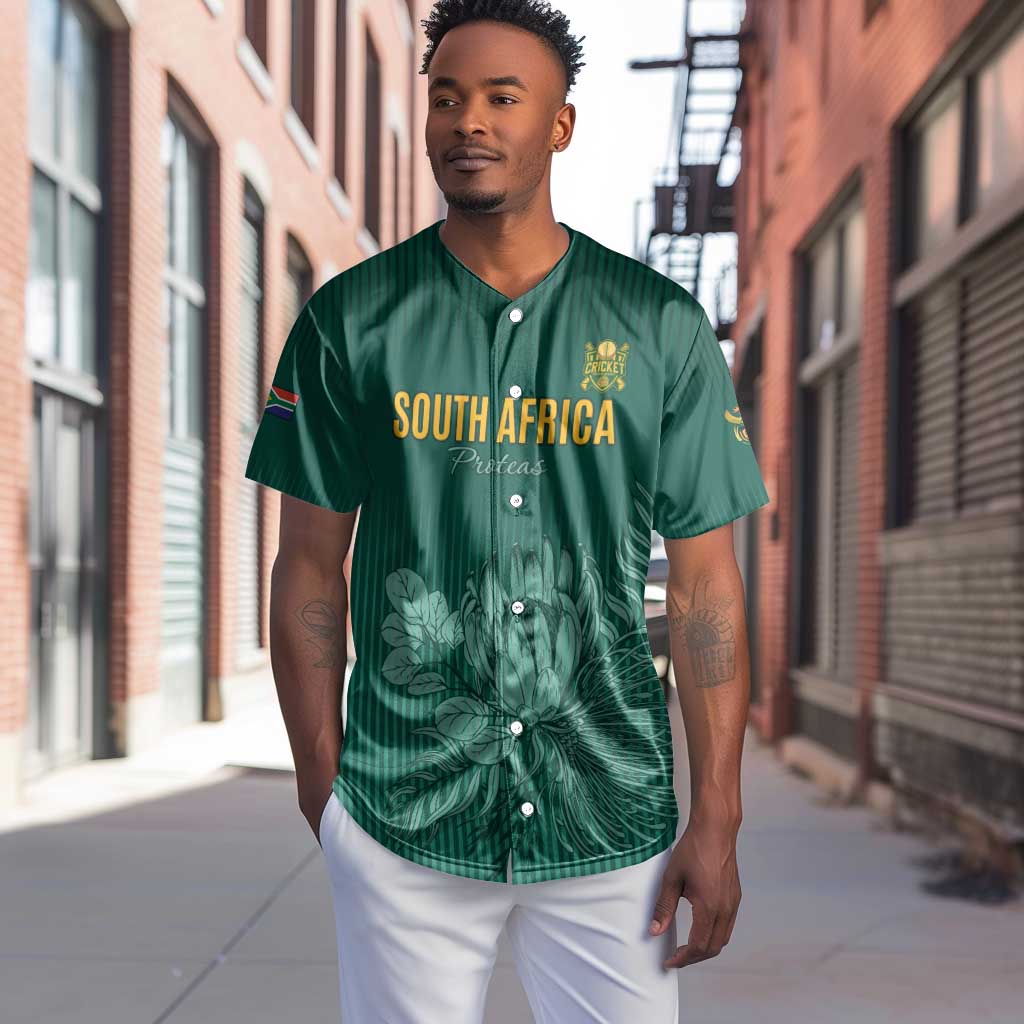 Custom South Africa Cricket Baseball Jersey Come On Proteas