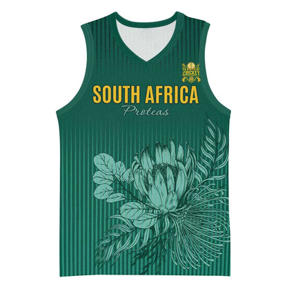 Custom South Africa Cricket Basketball Jersey Come On Proteas LT15