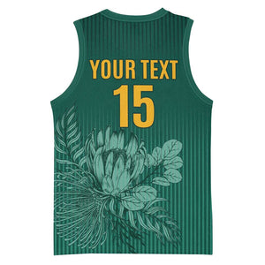 Custom South Africa Cricket Basketball Jersey Come On Proteas LT15