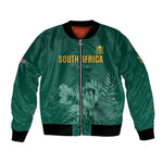 Custom South Africa Cricket Bomber Jacket Come On Proteas