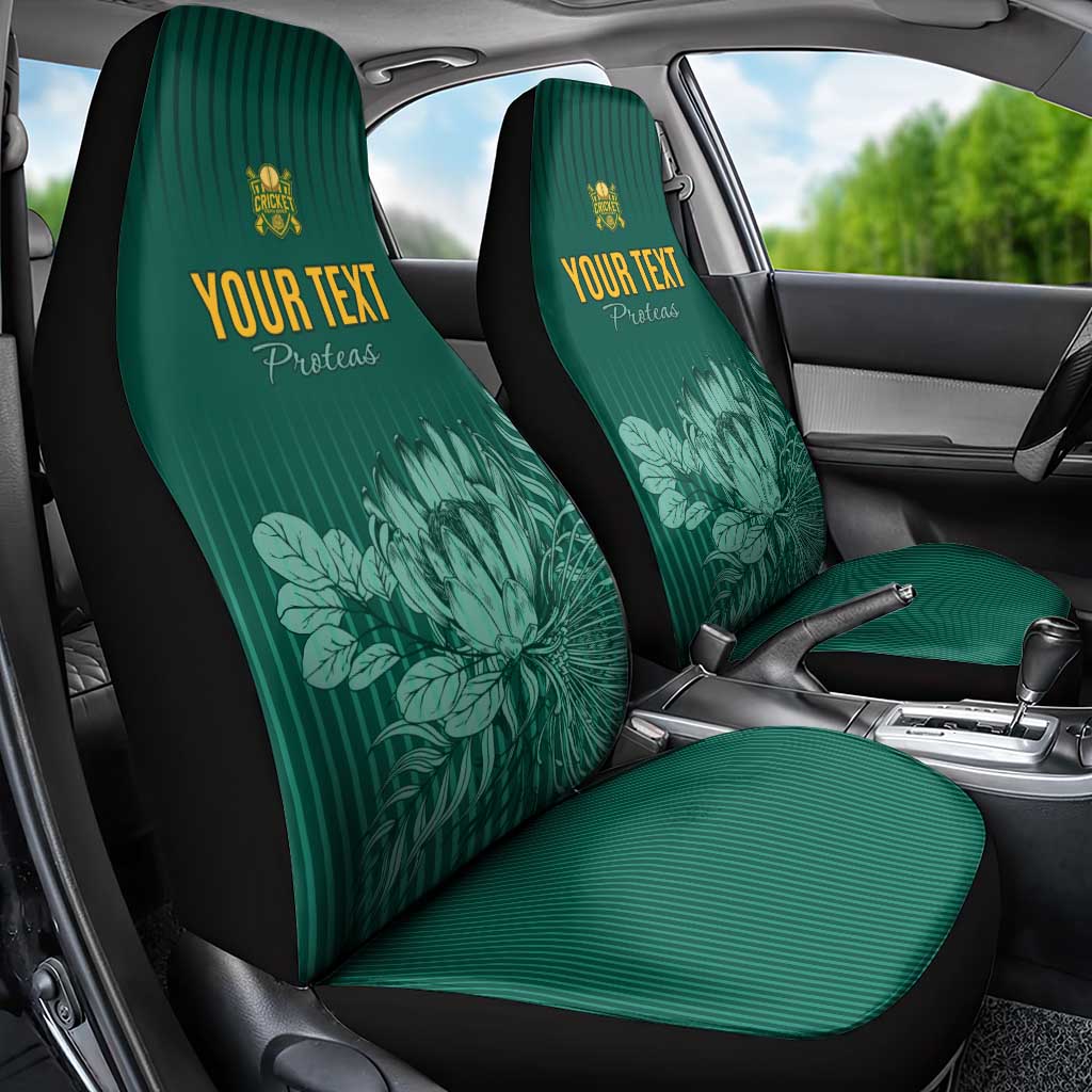 Custom South Africa Cricket Car Seat Cover Come On Proteas