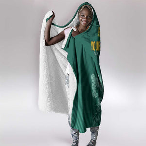 Custom South Africa Cricket Hooded Blanket Come On Proteas