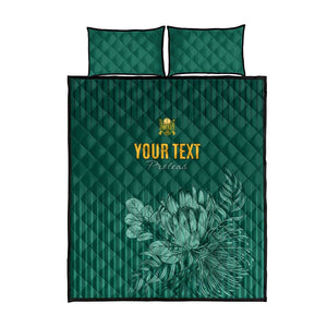 Custom South Africa Cricket Quilt Bed Set Come On Proteas