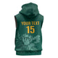 Custom South Africa Cricket Sleeveless Hoodie Come On Proteas - African Pride