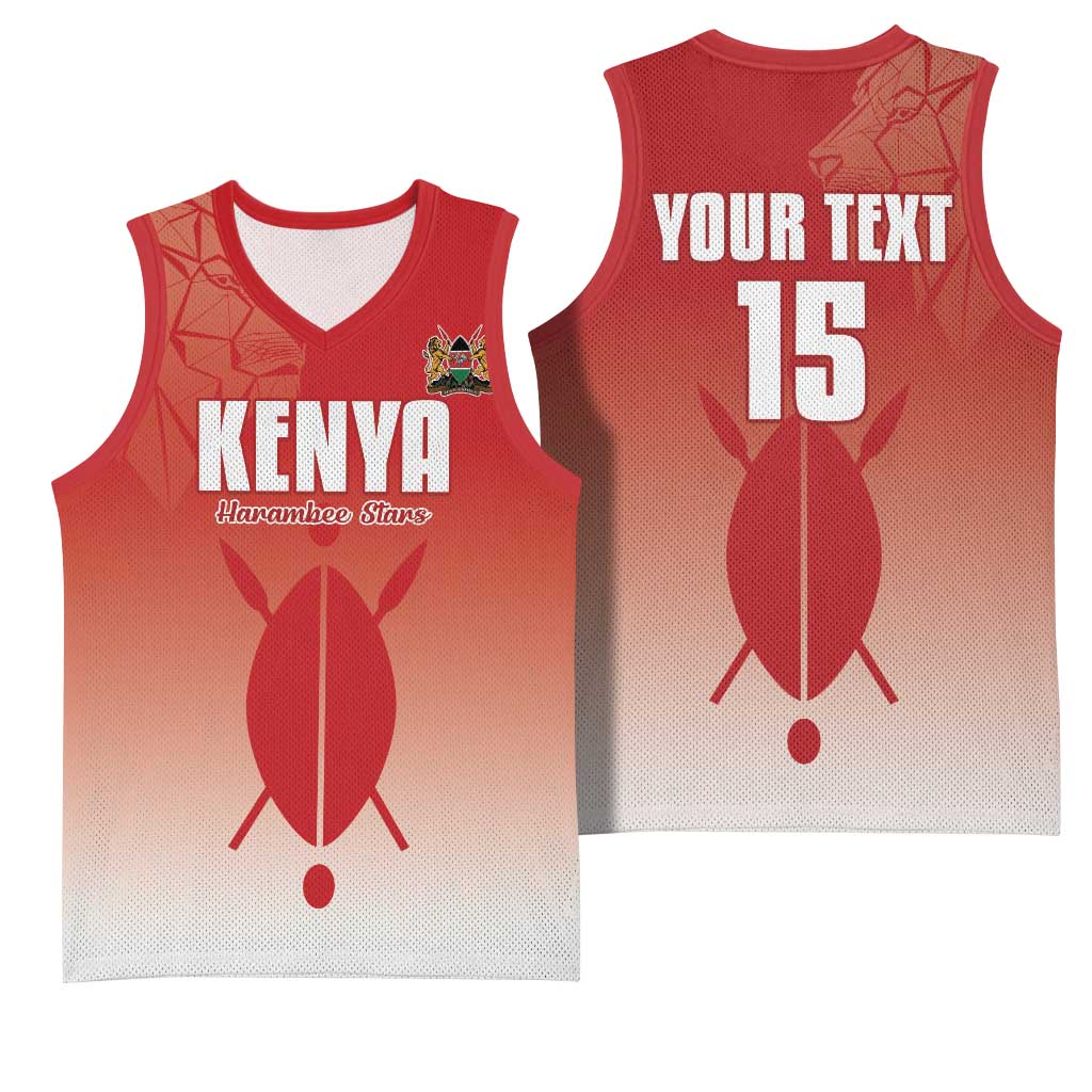 Kenya Football Custom Basketball Jersey Go Harambee Stars Go LT15